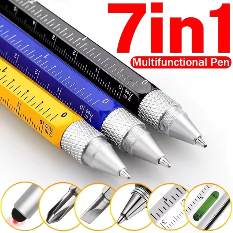 Tactical Pen Tool - 7'si 1 Arada Çok Fonksiyonlu Kalem