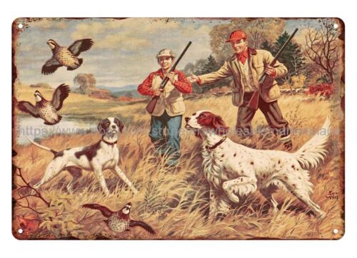 Hunting Quail - Metal retro rustik işaretleri toptan avcılık