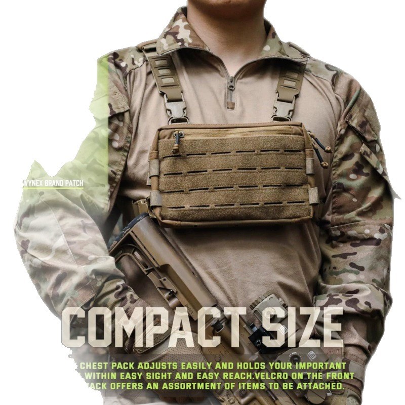 Outdoor Hunting Vest - Unisex Taktik Göğüs Çantası Av Yeleği