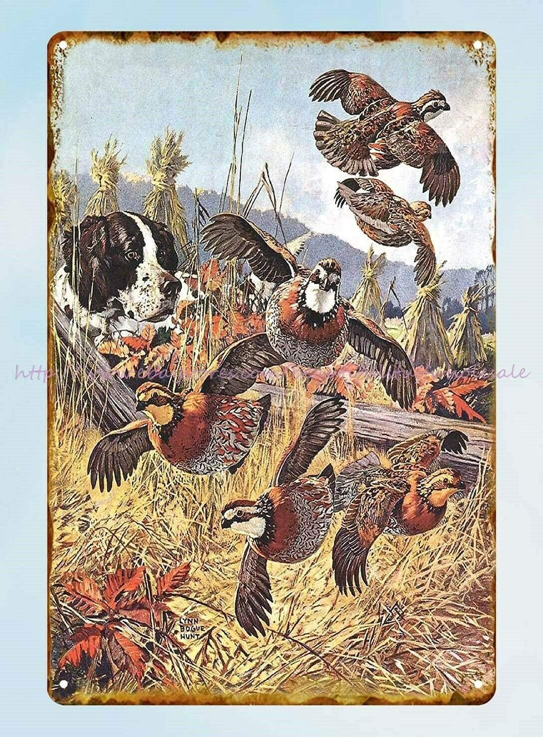 Hunting Quail - 1p, Retro Metal Tabela Avı, Mısır