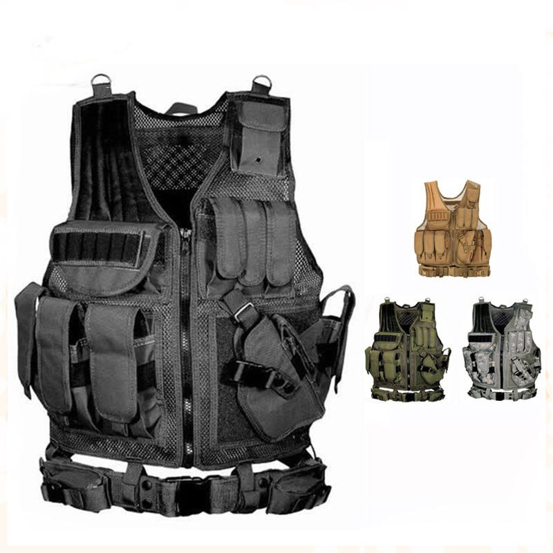 Outdoor Hunting Vest - Ayarlanabilir Molle Taktik Yelek Savaş vücut