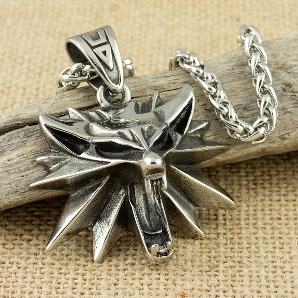 Wildman Hunting & Outdoor Linton'S Corner Silver Lakes - 53*43mm Paslanmaz Çelik Sihirbazı kurt kafası