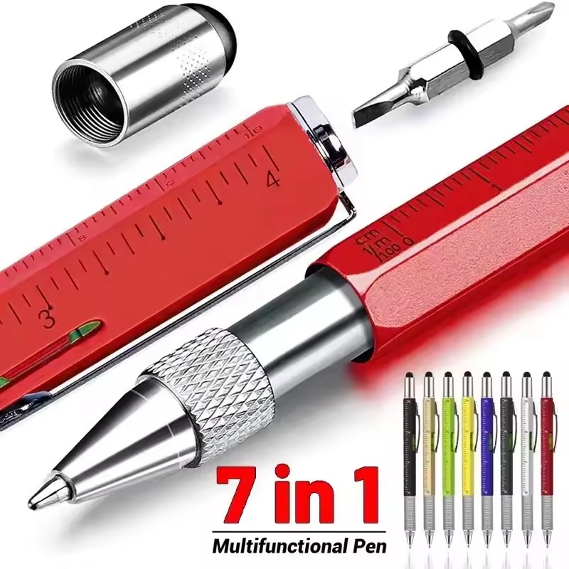 Tactical Pen Tool - 7'si 1 Arada Çok Fonksiyonlu Kalem