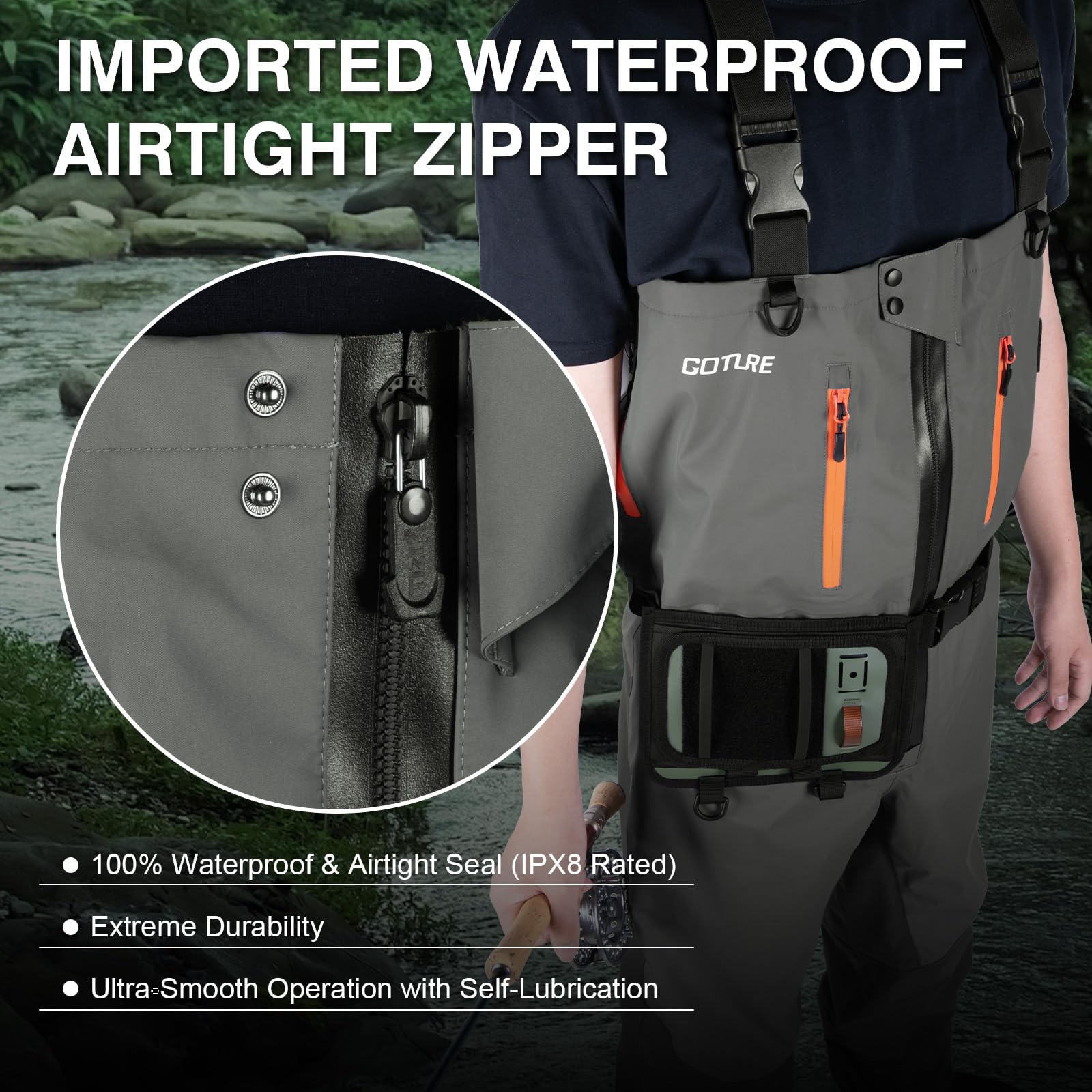 Goture 5 katmanlı su geçirmez  - Fishing Waders Breathable incelemesi ve fiyatı
