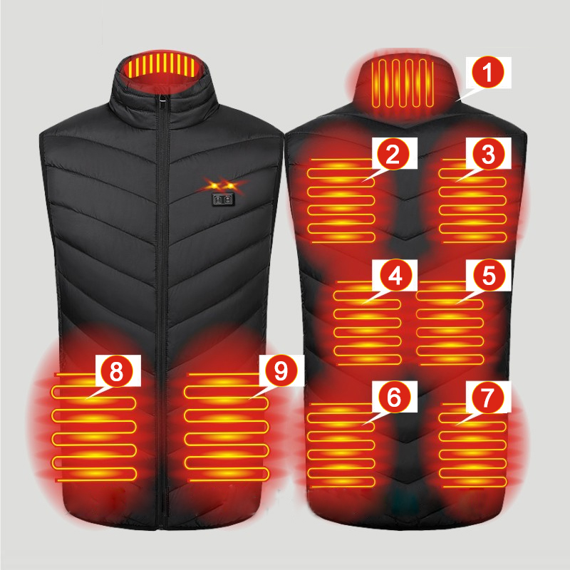 Kış 9 Alan Isıtmalı Yelek Açık - Outdoor Hunting Heater incelemesi ve fiyatı