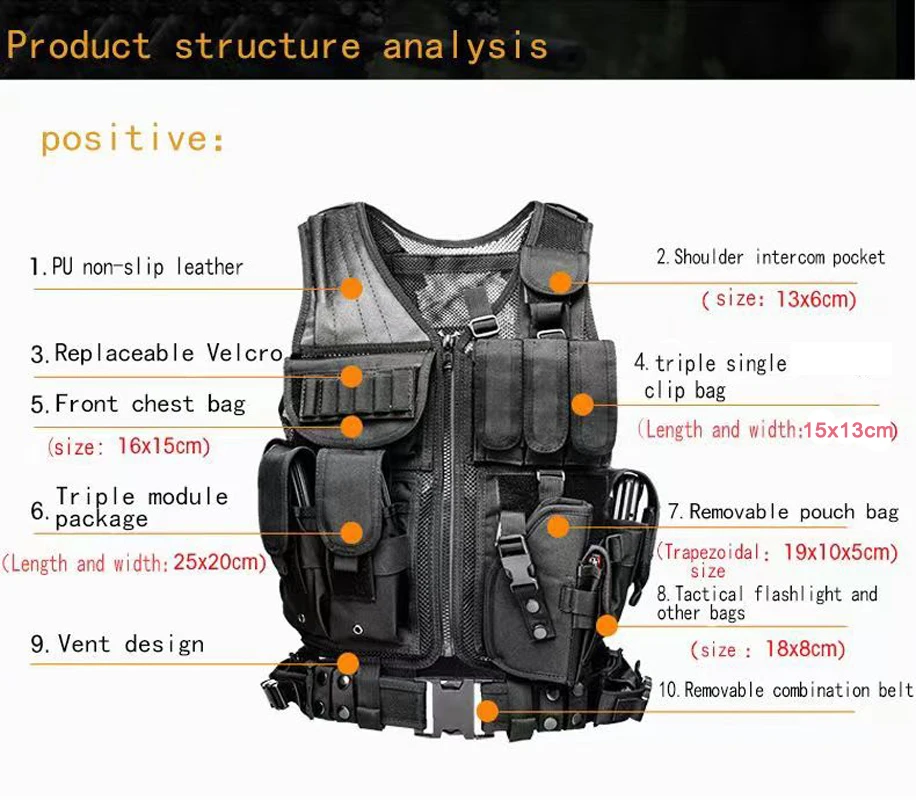 Ayarlanabilir Molle Taktik Yel - Outdoor Hunting Vest incelemesi ve fiyatı