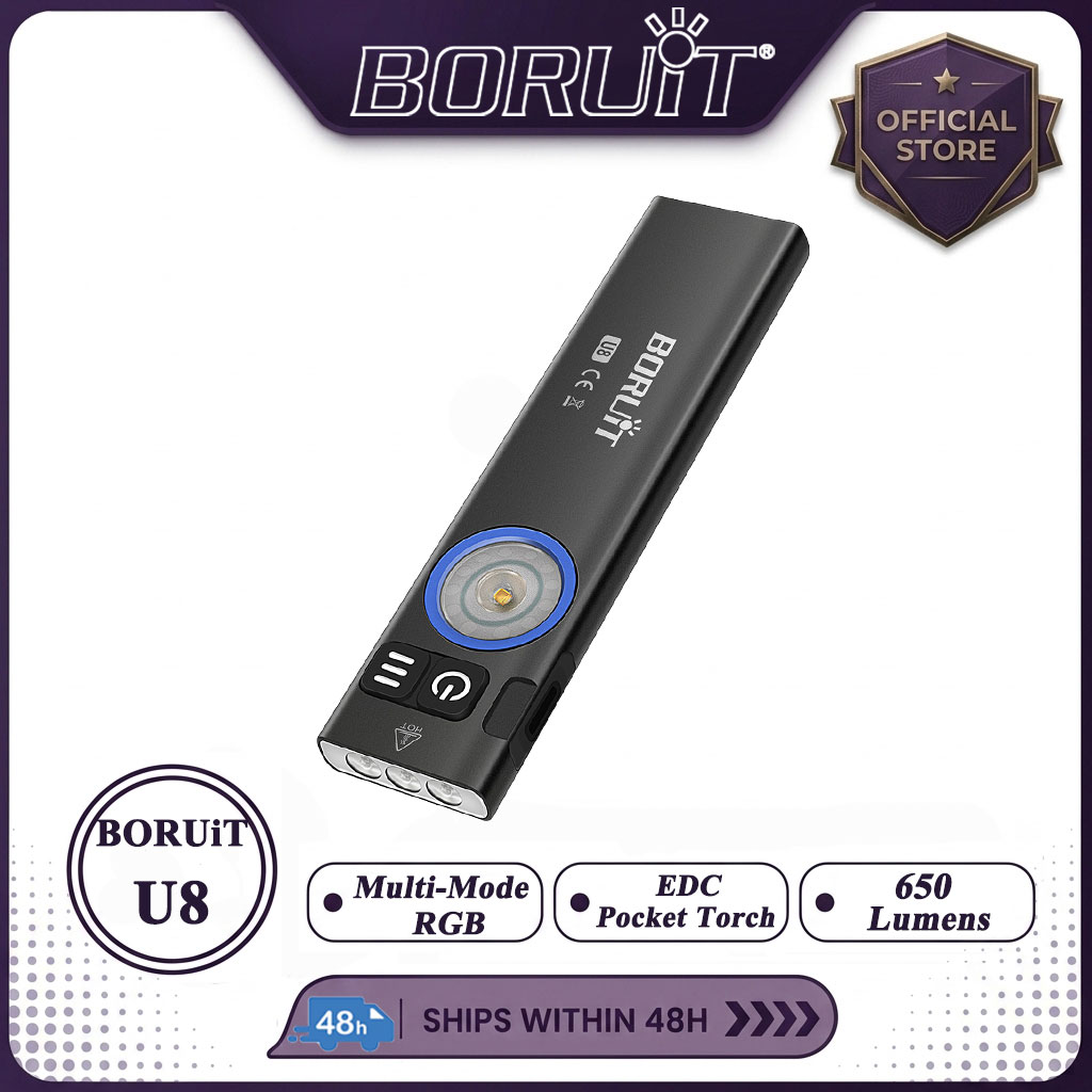 BORUiT U8 650LM EDC LED El Fen - Outdoor Hunting Lights incelemesi ve fiyatı