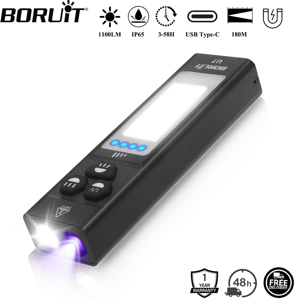 BORUiT U7 UV LED EDC El Feneri - Outdoor Hunting Lights incelemesi ve fiyatı