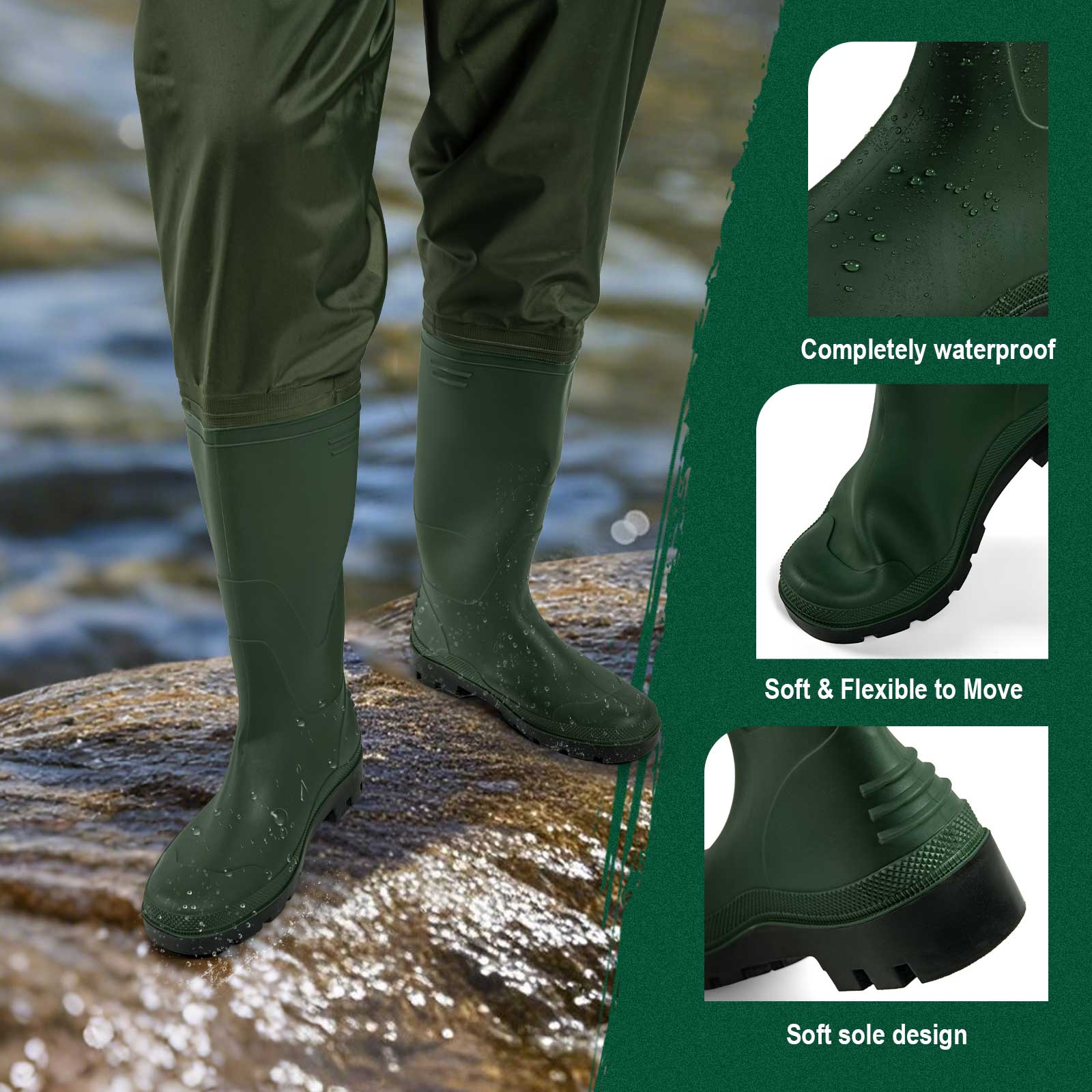 Erkekler ve Kadınlar için Gotu - Fishing Waders Breathable incelemesi ve fiyatı