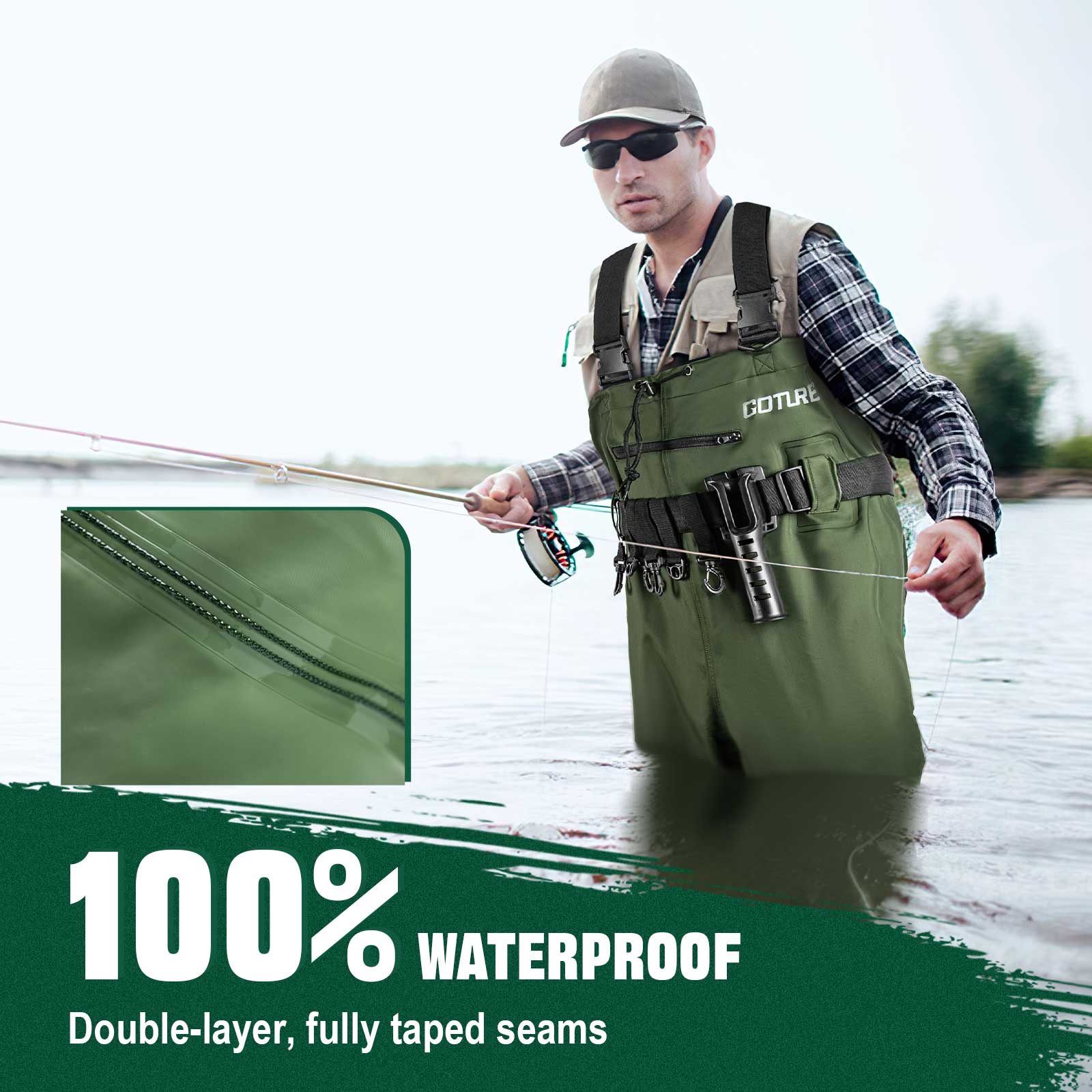 Erkekler ve Kadınlar için Gotu - Fishing Waders Breathable incelemesi ve fiyatı
