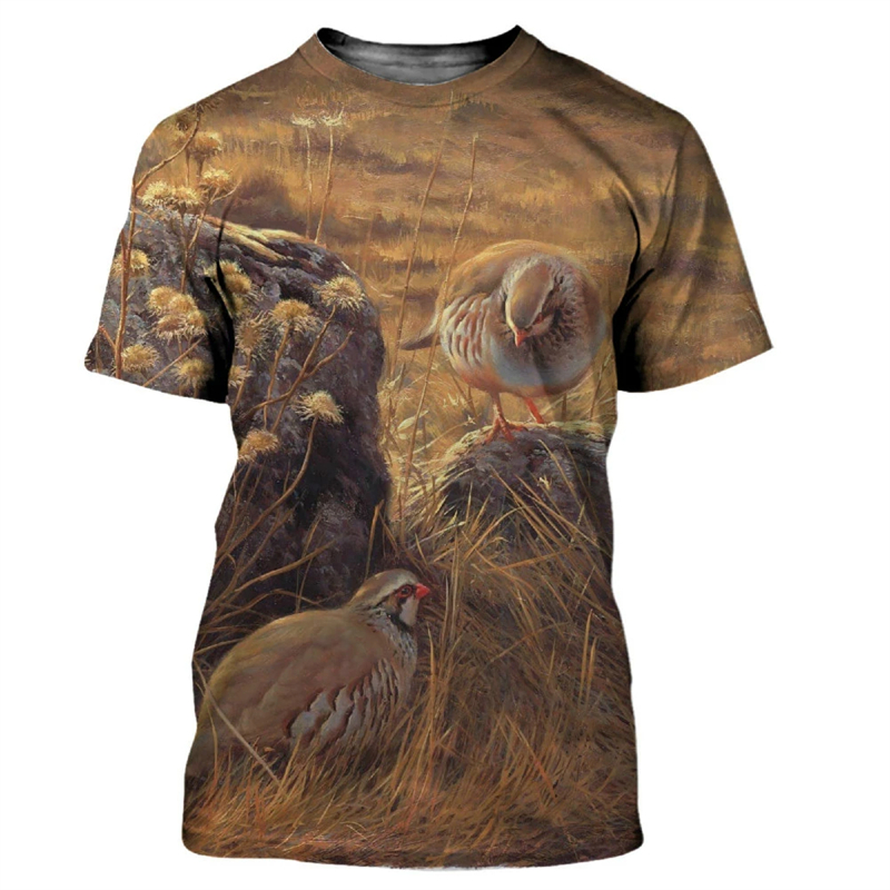 Hayvan bıldırcın 3D baskı T-sh - Hunting Quail incelemesi ve fiyatı