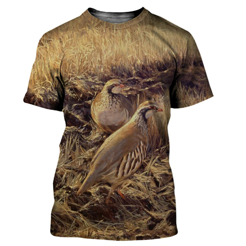 Hayvan bıldırcın 3D baskı T-sh - Hunting Quail incelemesi ve fiyatı